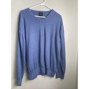 Vintage F/X Fusion XXL Blue Sweater Mens V-Neck